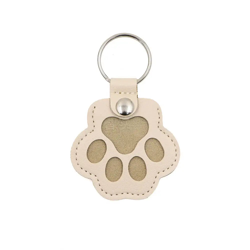 Llavero con relicario de memoria para cabello de mascota