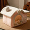 Lit pour chat semi-fermé House Design
