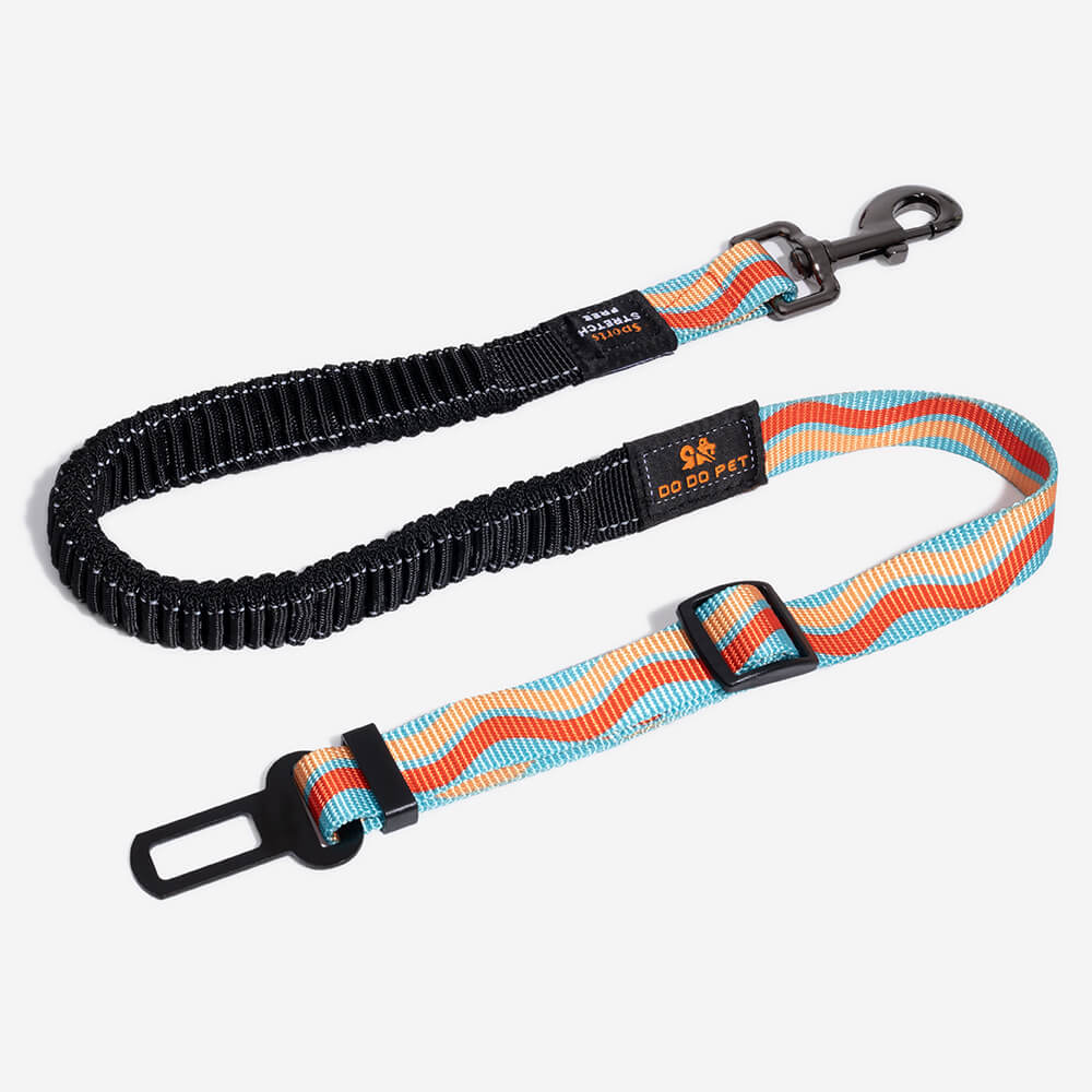 Cinturón de seguridad de coche ajustable de los accesorios del perro fresco del amortiguador colorido