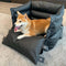 Cama de asiento para el automóvil para mascota de cuero completo - Fuerte