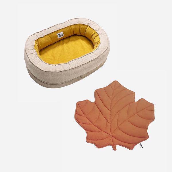 Manta para perros de forma de hoja con cama para perros de donas regalos de perro de lujo