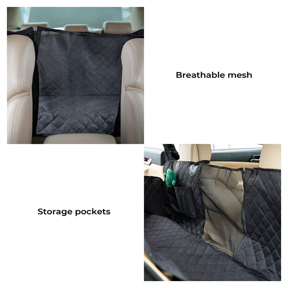 Funda para asiento de coche para perros multifuncional de tela Oxford