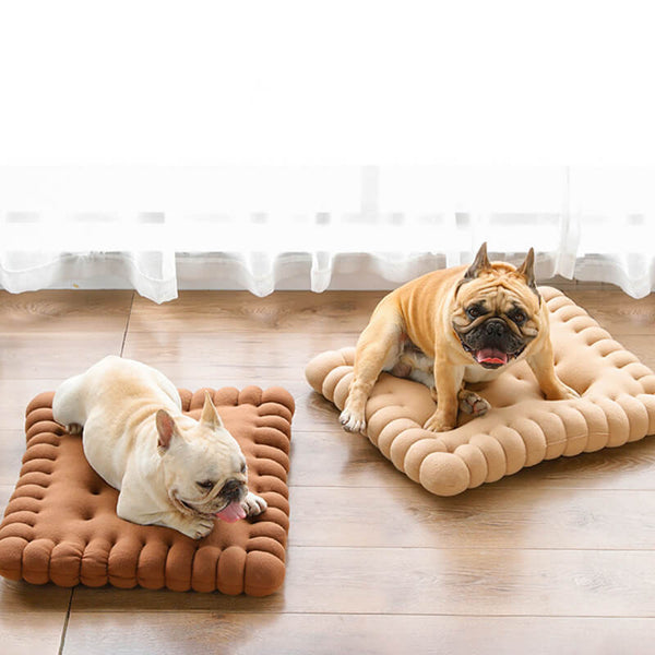 Cama de perro acolchado de galletas